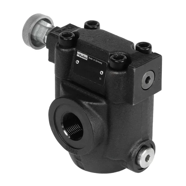 Parker Series R4V / R4V*P2 Pilot Operated Pressure Relief Valve, In-line Mounting